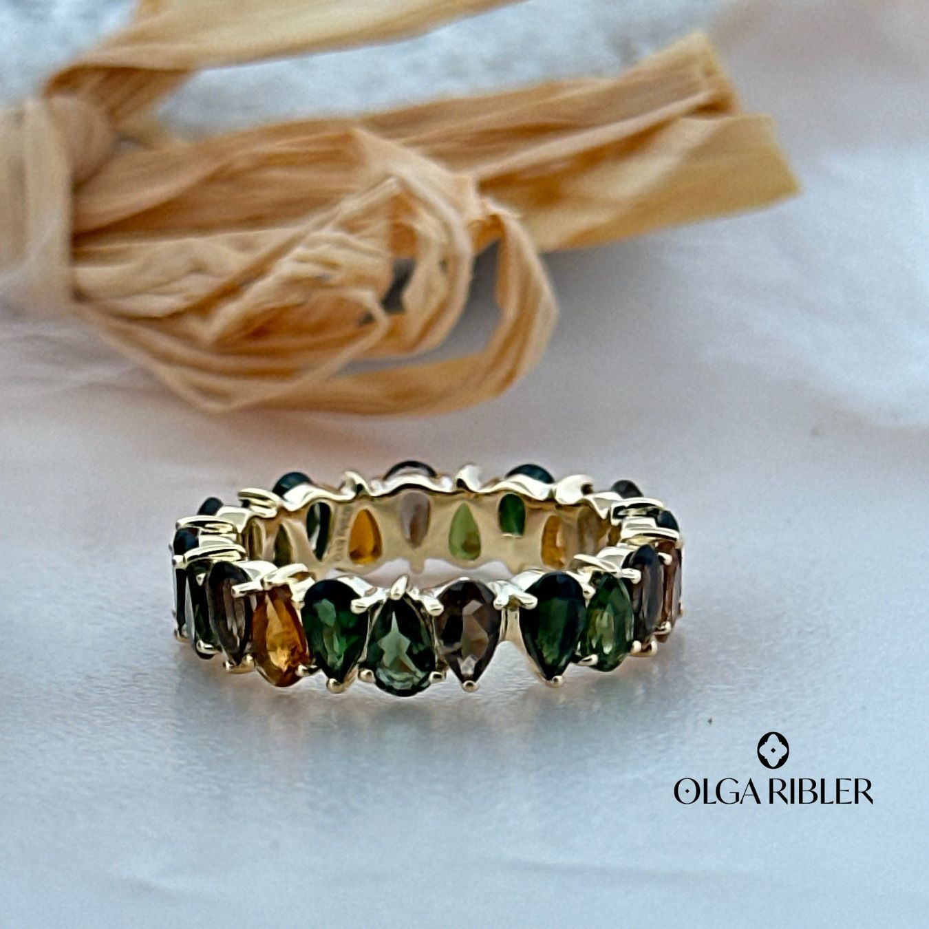 Olga Ribler Anelli: Memory Ring Sterling Silber 925,Multiturmaline, Grösse 56 – Nuovo (secondo la descrizione) da Luzern venduto da byolgaribleroutlet 2