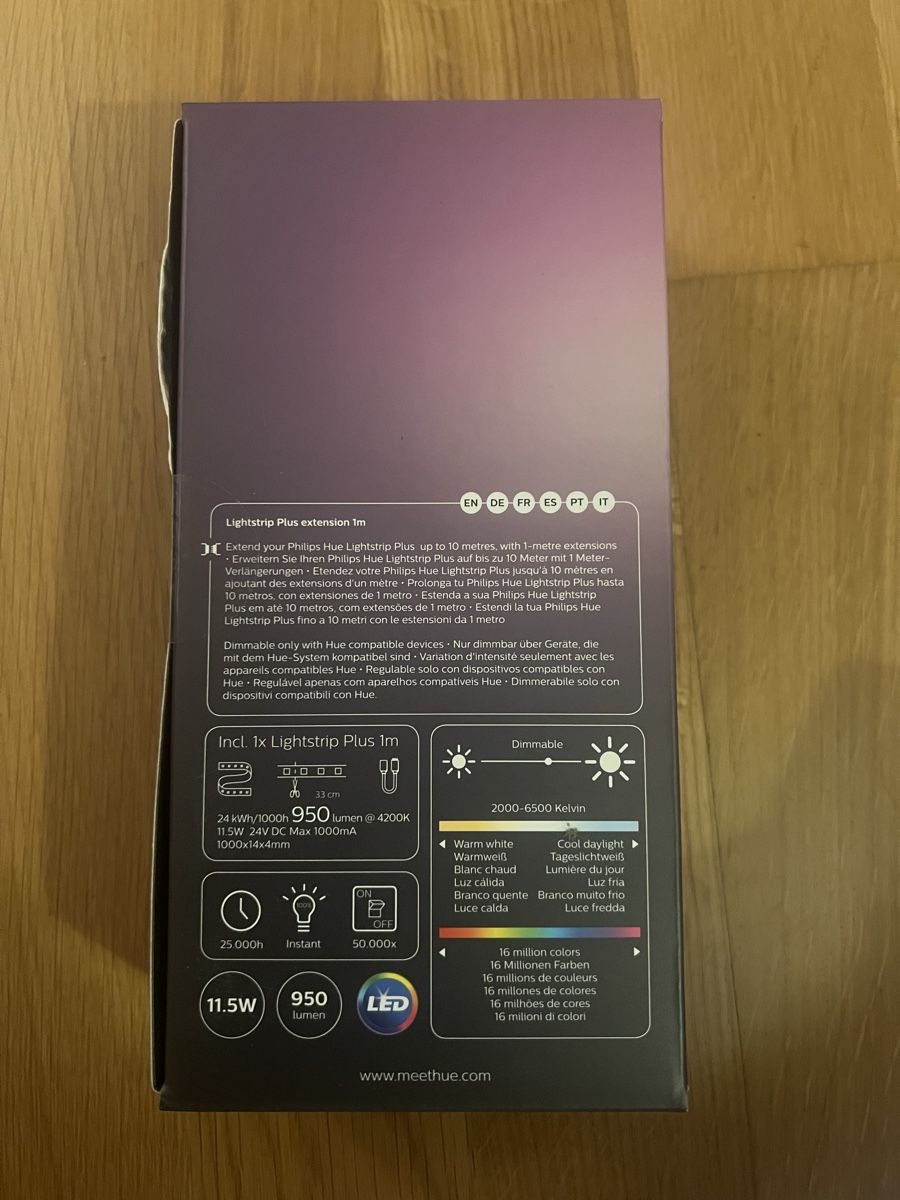 Philips Ghirlande e barre luminose: Philips Hue Lightstrips Plus extension – Nuovo e nell'imballaggio originale da Baden venduto da Silvvy 1