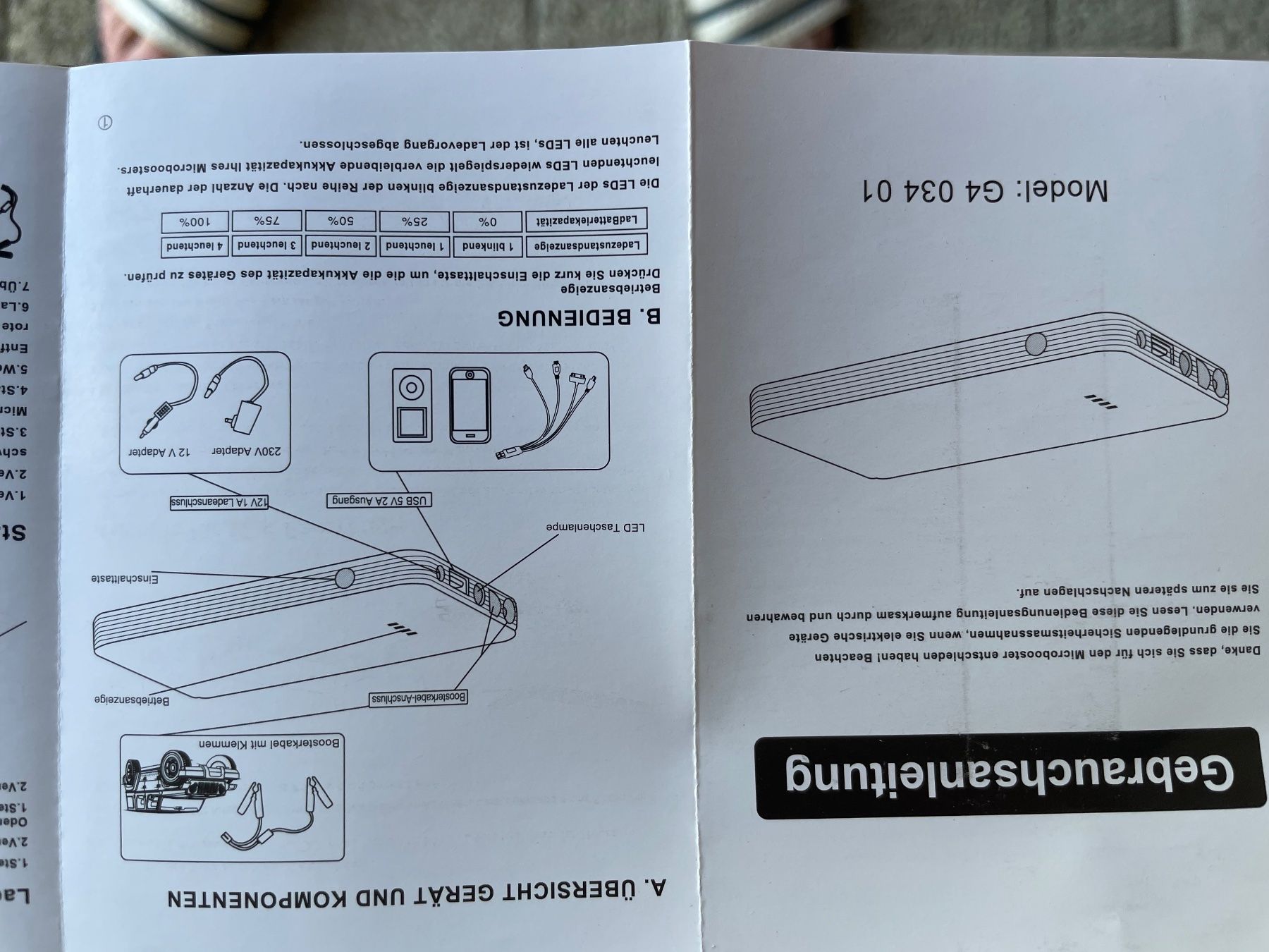 Caricabatterie: Microbooster/Jumpstarter – Nuovo e nell'imballaggio originale da Winkel venduto da Uwen 5