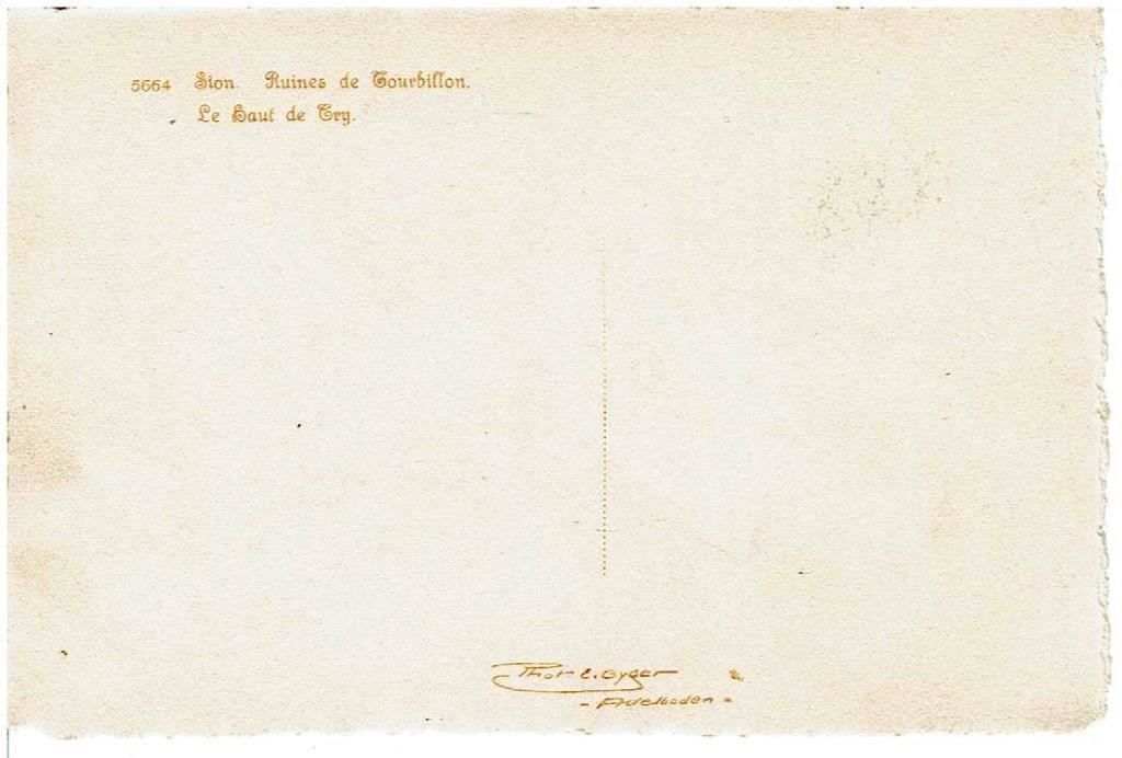 Cartoline postali: Sion Ruines de Tourbillon – Usato da Flims - Dorf venduto da Stagediver 1