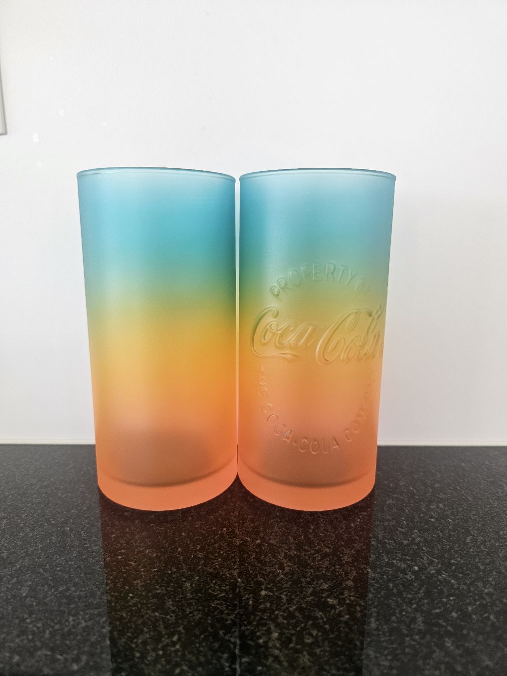 Coca-Cola Verres: Lot 2 Verres Coca-Cola dégradé – Neuf (Voir description) à Morges par Mlle_Croft_91