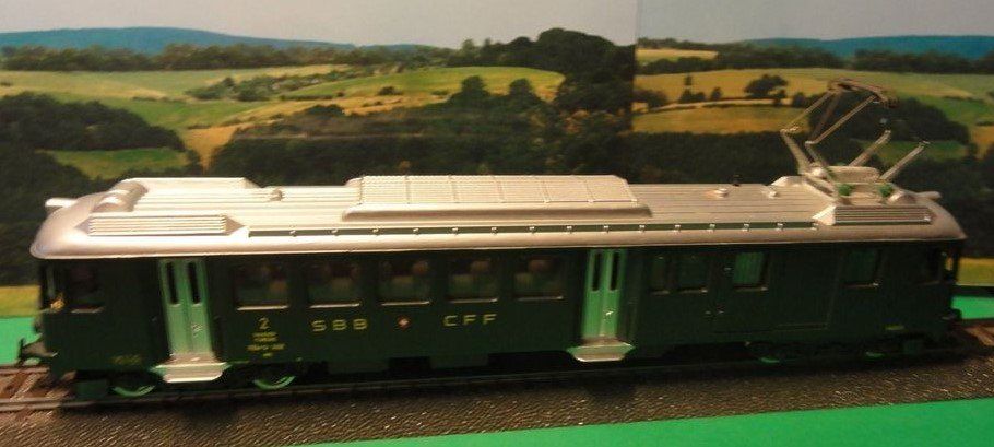 Hag Modellini di ferrovie: HAG HO-Wechselstrom Treibwagen SBB / "Analog" – Usato da Melchnau venduto da Lhofer 1