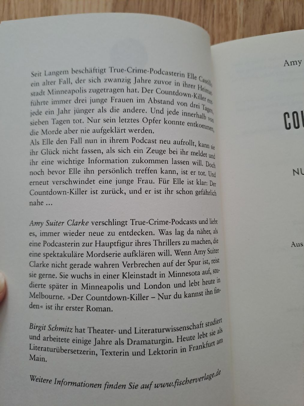 Bücher: Buch Amy Suiter Clarke - Der Countdown Killer, Thriller! – Gebraucht aus Münchenbuchsee von Babsique 2