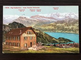 WEGGIS RIGI-STAFFELHÖHE, Hotel Edelweiss, Rigi Kaltbad, 1912