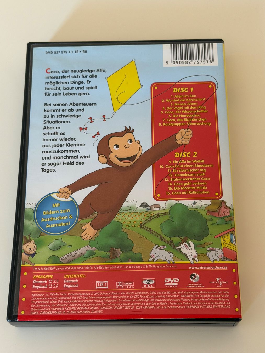 Tutti i DVDs: Coco, der neugierige Affe 16 Episoden 2 DVDs – Usato da Altstätten SG venduto da sheamus 1