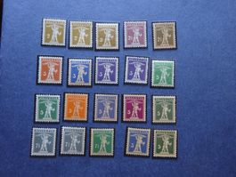 1909-1933 Z-Nr. 117 - 183+ 182z -183z postfrisch**