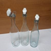 3 Bügelflaschen für Sirup, Saft, Most, etc.