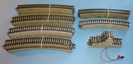 Lot Märklin H0 Kurven & kurze Stücke - 34 Stück