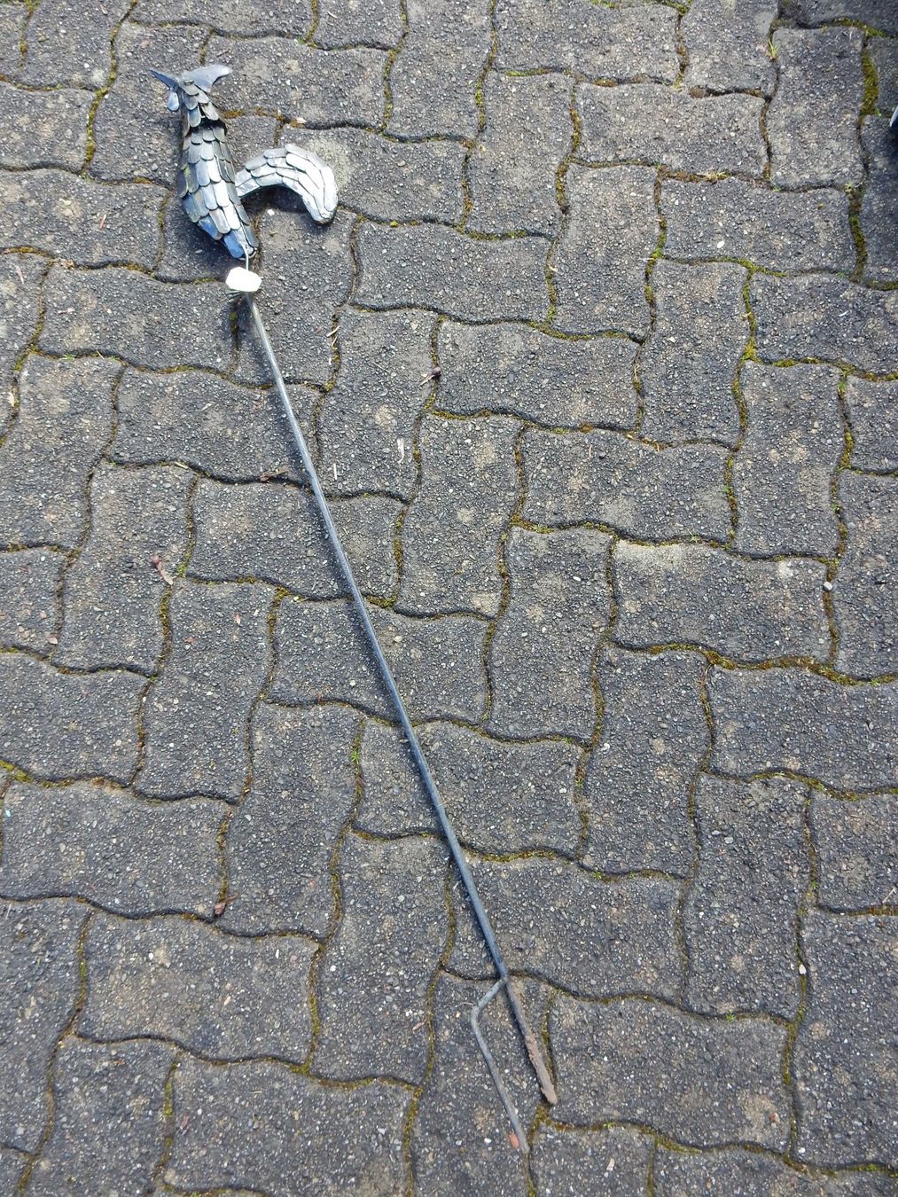 Statuette: Gartendeko Gartenstecker Hahn schwarz-rost Metall Garten – Nuovo (secondo la descrizione) da Jona venduto da simongarden 6