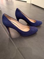 Navyboot Wilderleder-Pumps royalblau, Grösse 39