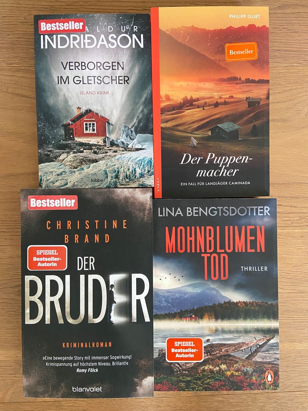 Bücher: Bücherpaket, 4 Krimi/Thriller – Gebraucht aus Schwarzenburg von Aha016