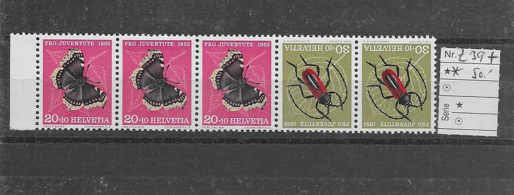 Pro Juventute 1953 Bande Z39 TOP** Kaufen auf Ricardo