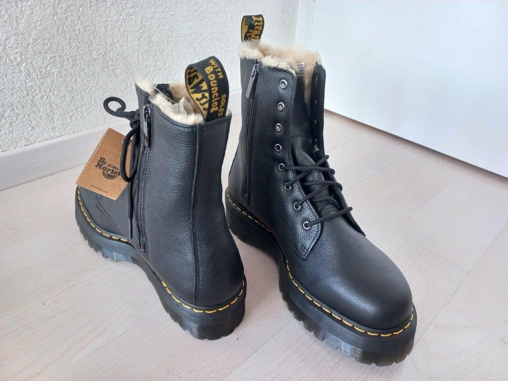 Dr. Martens Herrenschuhe: Dr. Martens Grösse 48 Jadon Leder mit Kunstfellfutter Pisa – Neu und originalverpackt aus Pfäffikon / ZH von Pefkadett 4