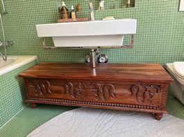 Hochwertige Mangoholz Truhe