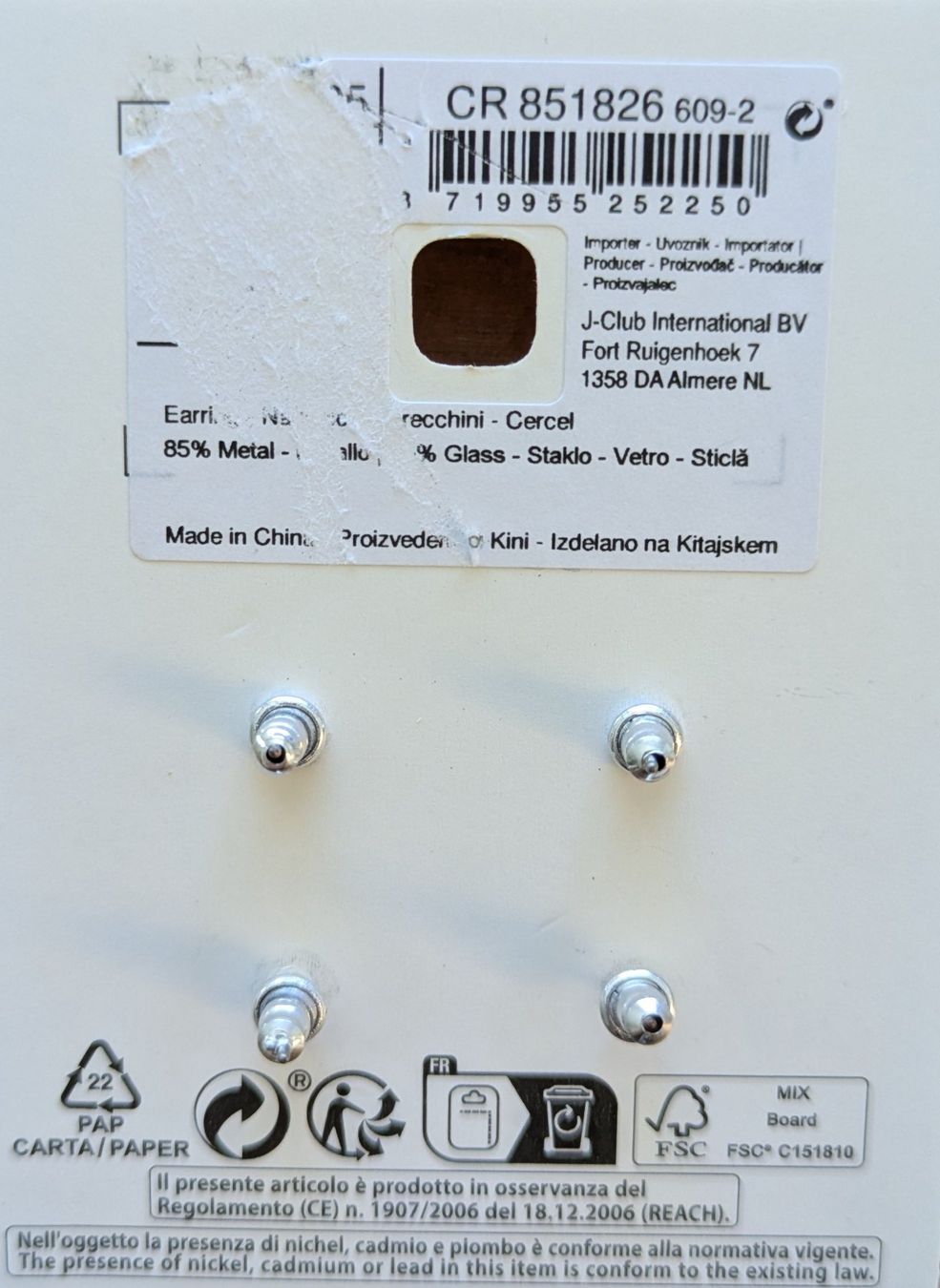 Orecchini pendenti & Orecchini a lobo: Ohr-Stecker - Sternform - 2 Paar – Nuovo e nell'imballaggio originale da Bonstetten venduto da Scoutinggirl 1