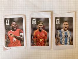 3 vignettes Panini Coca-cola - Davies Yamal Martinez