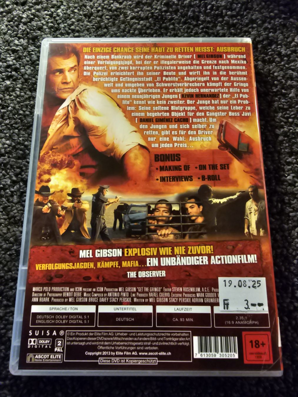 Tutti i DVDs: Get the Gringo DVD (21659) – Usato da Ruswil venduto da jan_bxl5 1