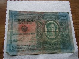100 Kronen Oesterr. Ungar. Bank 1912                 (Nr.13)