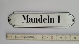 Emailschild Mandeln