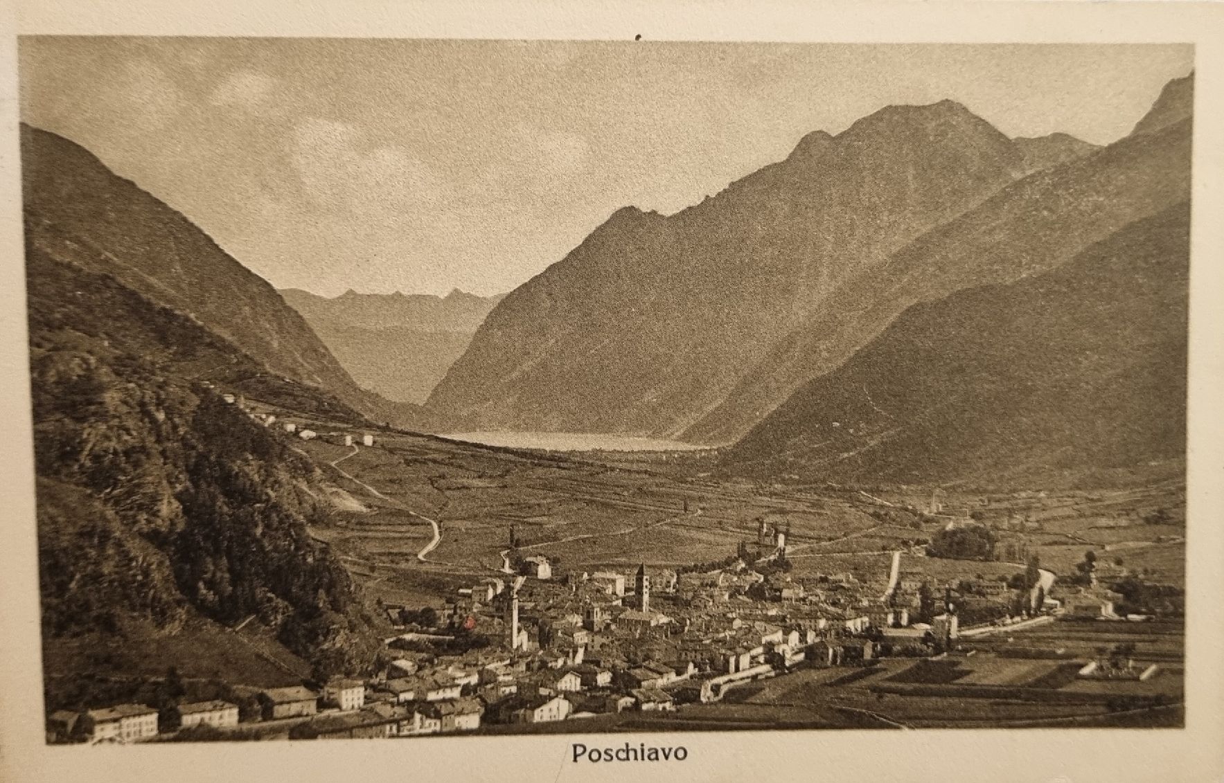 Cartoline postali: Poschiavo Ansichtskarte – Usato da Li Curt venduto da asterixI