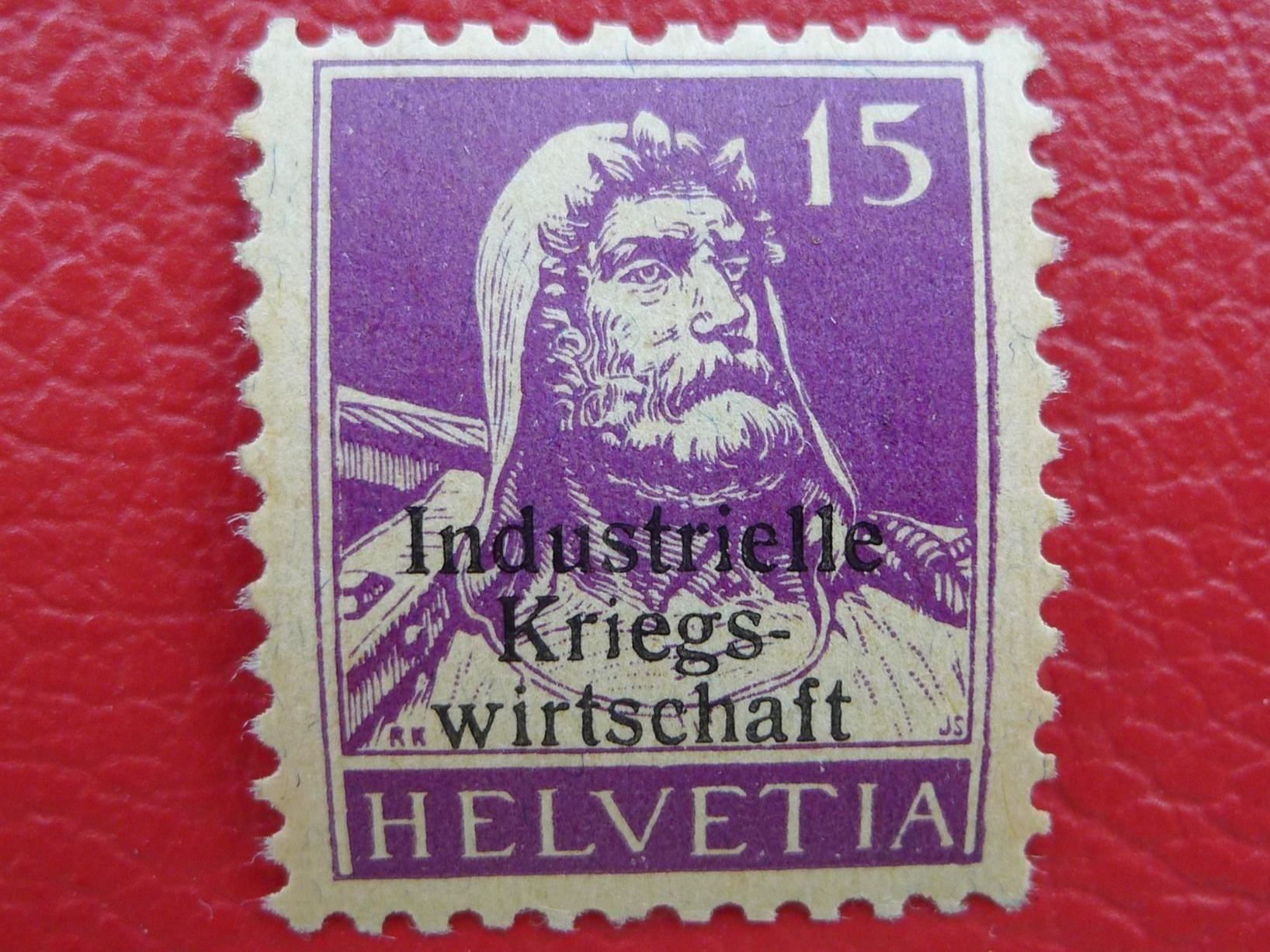 Tutti i francobolli: Industrielle Kriegswirtschaft: Nr.5 ** postfrisch, Kat: 40.- – Usato da Sursee venduto da Luzernerraute