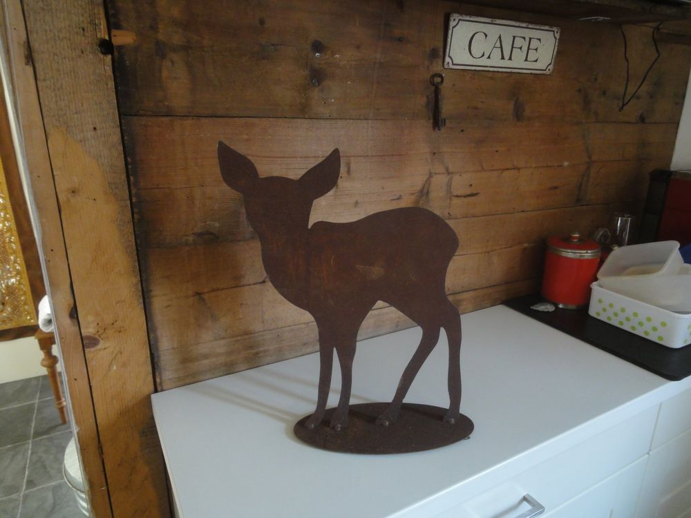Rost Art Bambi Reh Figur aus Metall Kaufen auf Ricardo