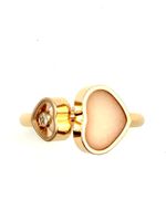 CHOPARD. Collection "Happy Hearts", bague diamant et opale.