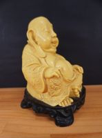 Vintage Buddha Alabaster Resin Figur 23 cm - sehr schön HG12