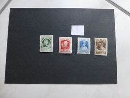 Liechtenstein 1929, Nr. 80-83, Postfrisch mit Falz