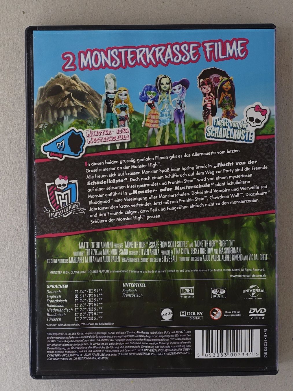 Tutti i DVDs: Monster High - 2 monsterkrasse Filme – Usato da Sessa venduto da fraenklishop 1