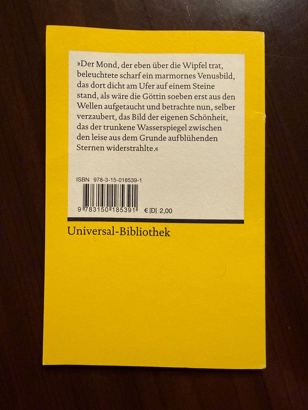 Libri: Buch Das Marmorbild Joseph von Eichendorff gebraucht – Usato da Langenbruck venduto da caro_linej 1