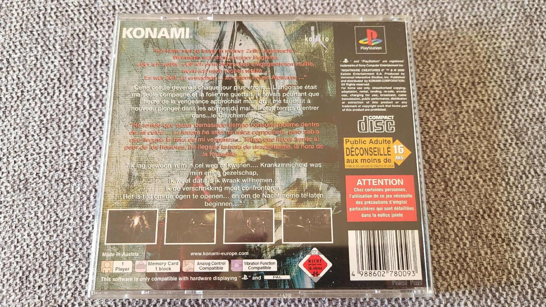 Giochi: Nightmare Creatures 2 / Playstation 1 Spiel."selten" Kompl. – Nuovo (secondo la descrizione) da Biel/Bienne venduto da Retrohr 4