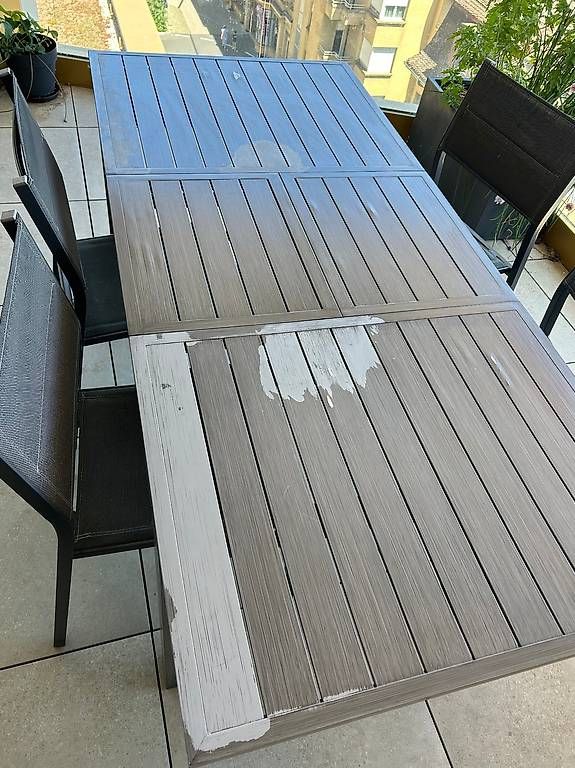 Tischset: Table de jardin — table extensible + 6 chaises – Gebraucht aus Morges von Razican
