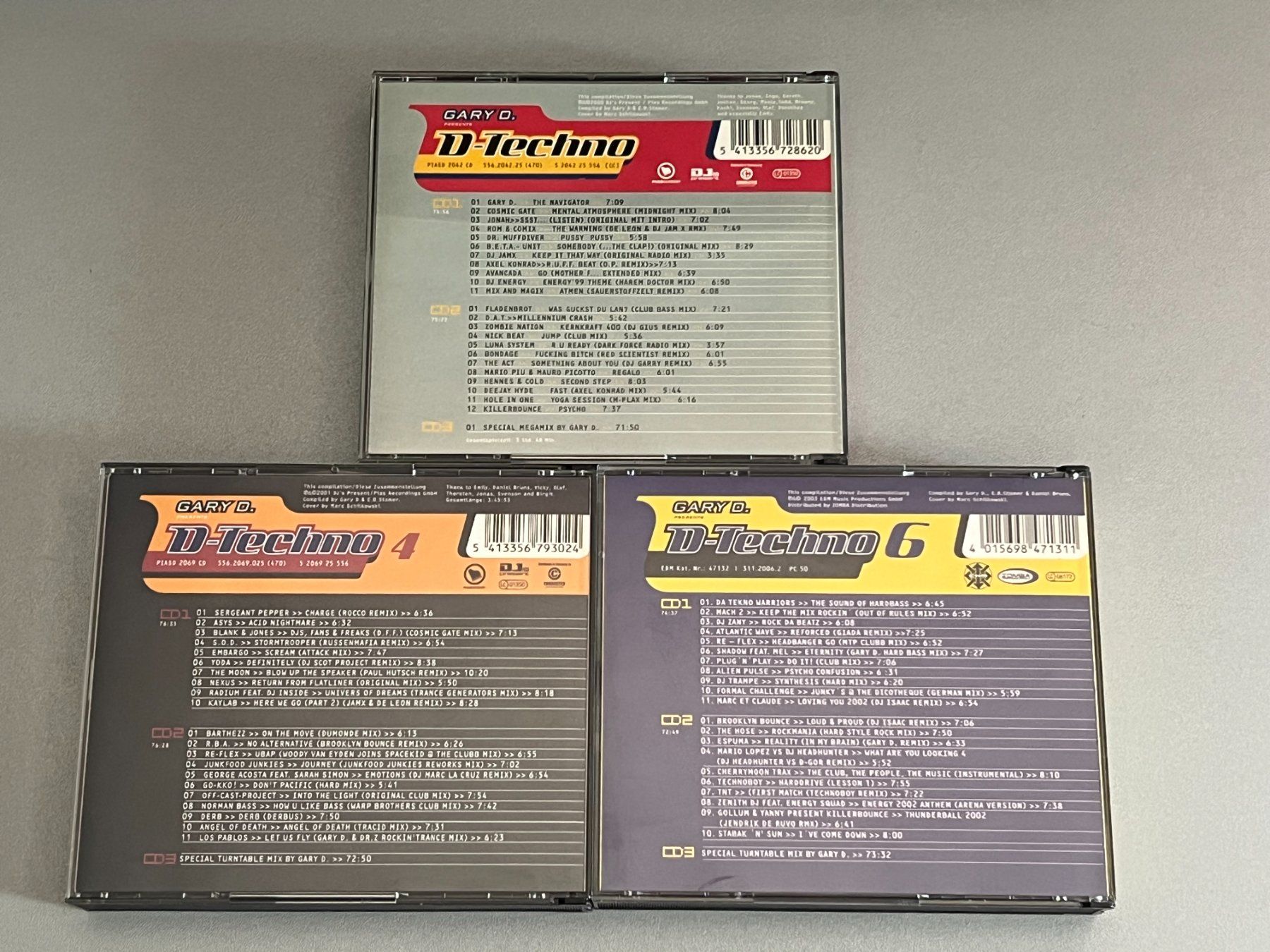 CDs: Gary D. – D-Techno 1, 4 & 6 (All Complete 9CD) – D'occasion à Rivera par poweradem05 1