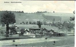 Gettnau LU Bahnhof Huttwil–Wolhusen-Bahn 1909 sehr gut erhal