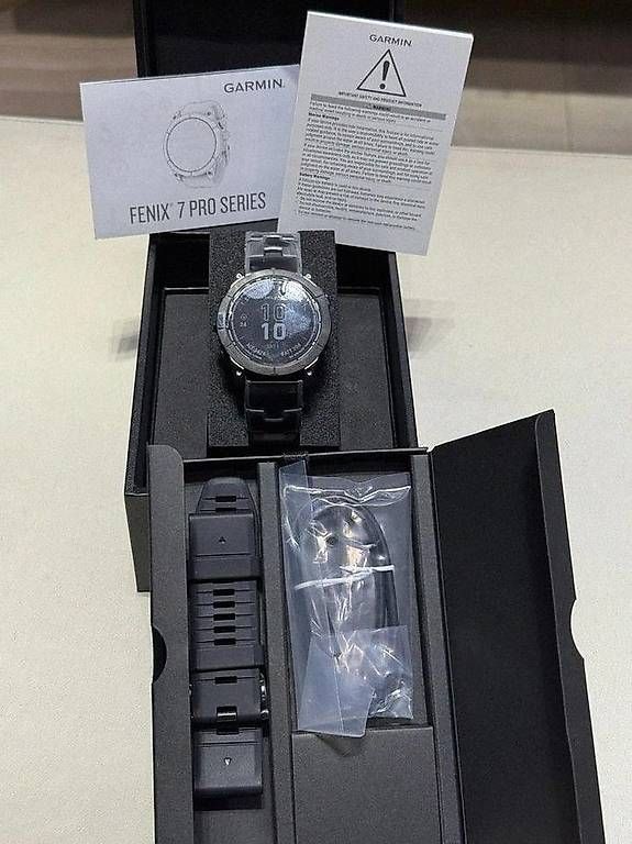 Smartwatch: Garmin Fnix 7X Pro Sapphire Solar Titanium – Gebraucht aus rain von talk2712 1