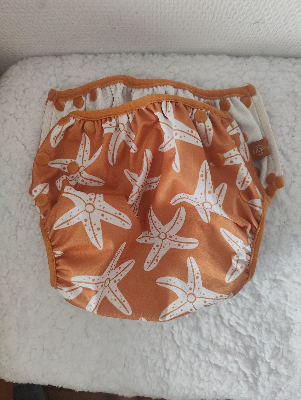 Costumi da bagno: Schwimmwindel Swim Essentials One Size Orange Seesterne – Usato da Zürich venduto da sof_f2ts