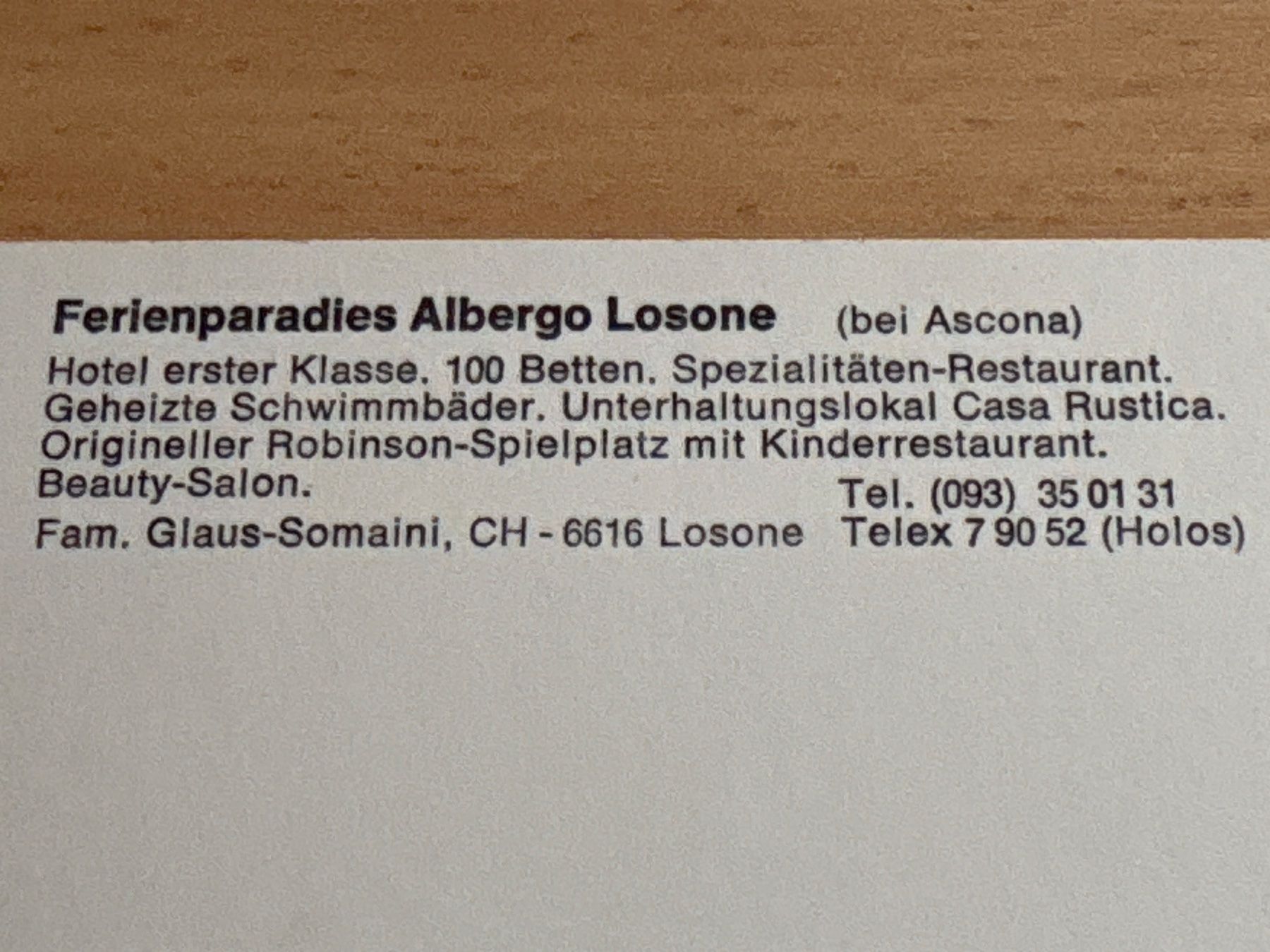 Ansichtskarten: Ansichtskarte Albergo Losone Casa Rustica – Gebraucht aus Ibach von lisch3 2