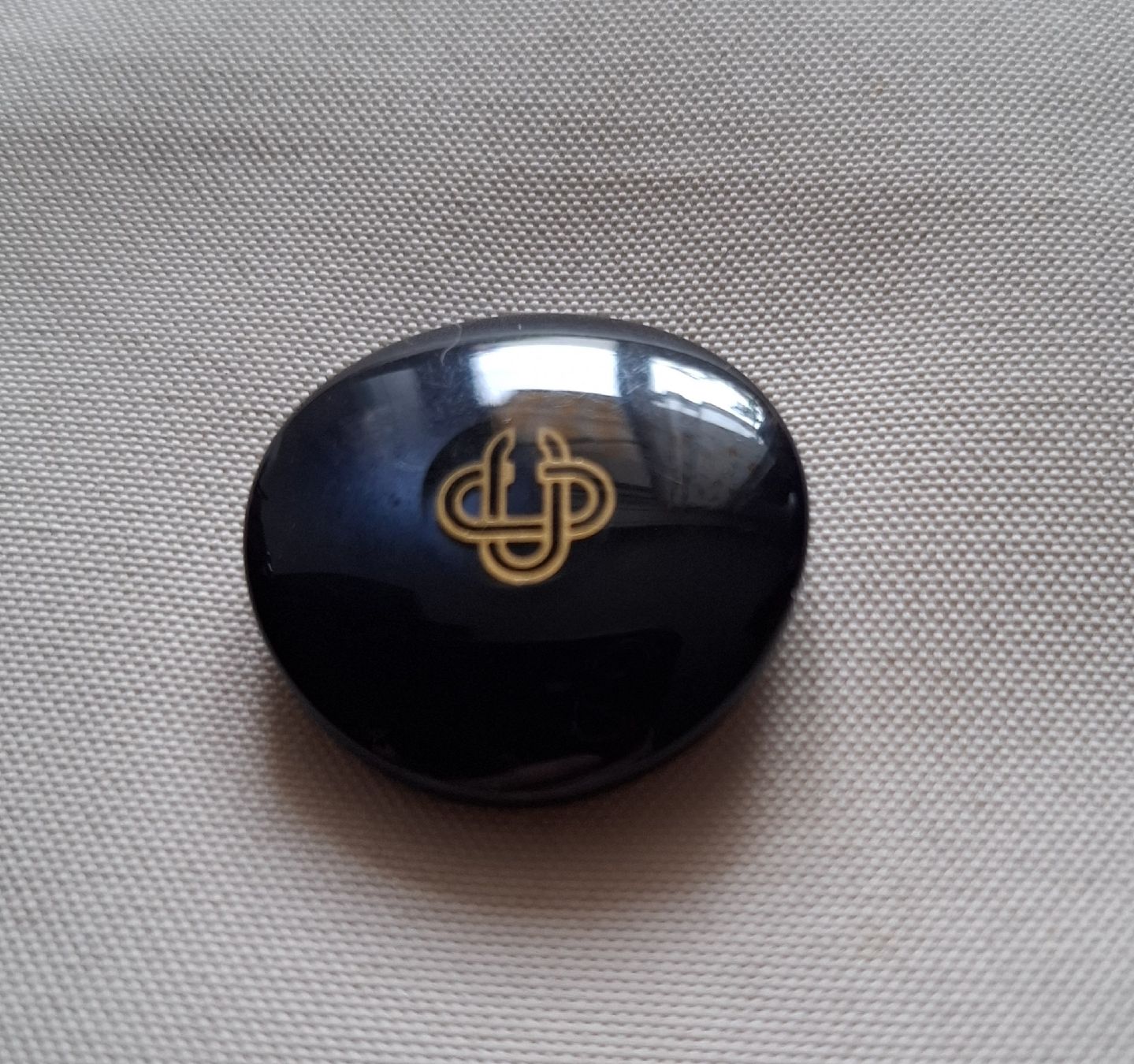 Bottoni: 1 Knopf schwarz/ blau, 29 mm. – Usato da Dietikon venduto da Hirschkopf 4