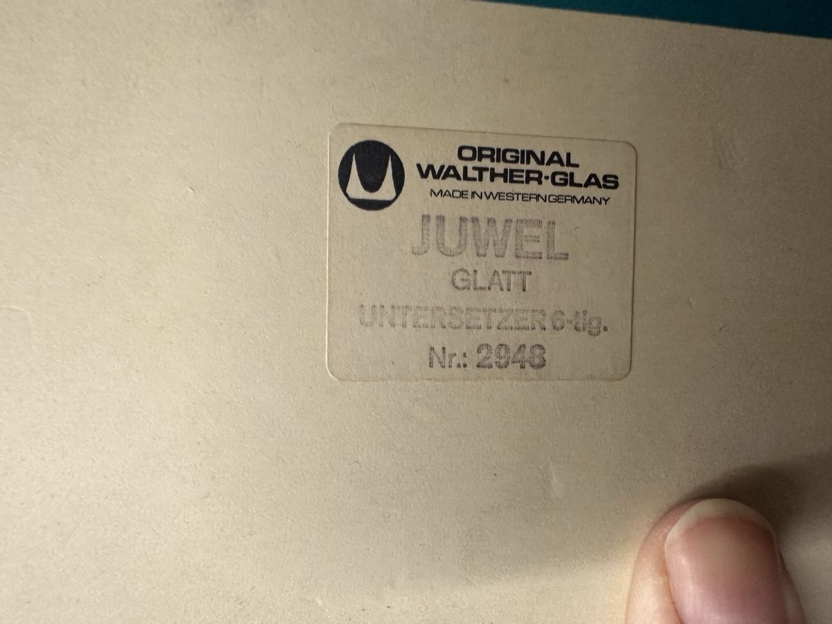 Bicchieri: Walther Kristallglas 6 stk Neu – Nuovo e nell'imballaggio originale da Sevelen venduto da Stopglobal. 6