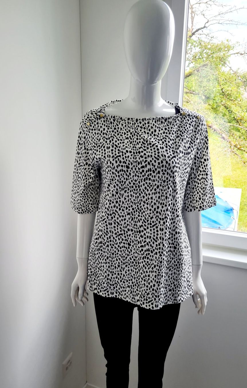 T-shirt: Shirt NEU schwarz/ weiß Gr.M – Nuovo e nell'imballaggio originale da Schaffhausen venduto da Catboot01 3
