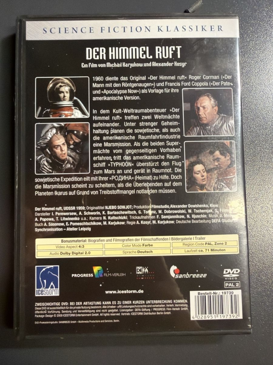 Tutti i DVDs: Der Himmel ruft - Science Fiction Klassiker – Usato da Emmenbrücke venduto da dza_dn5r 1