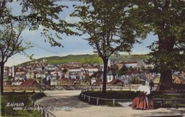 1913 TOP-AK Zürich _ vom Lindenhof gesehen