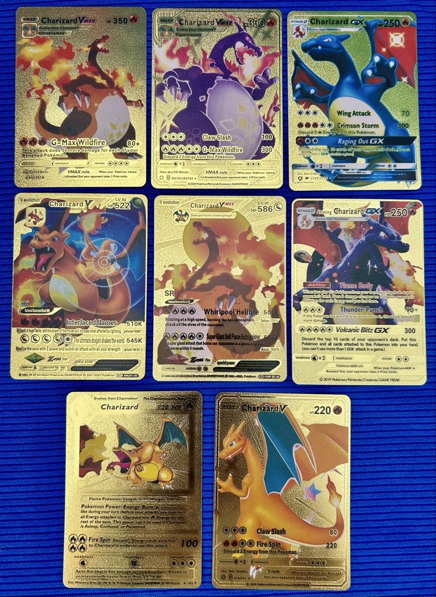 Pokémon Sammelbilder & Trading cards: Pokemon Charizard 8 carte dorate!! – Gebraucht aus Balerna von Roby-Pokemon