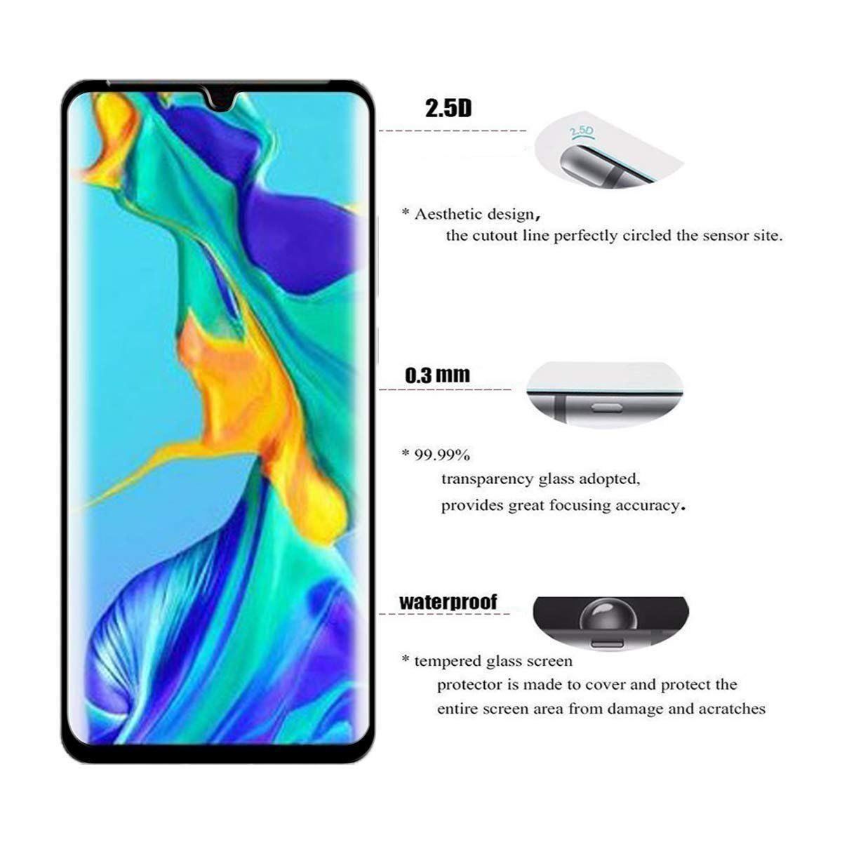 Ritocchi & pellicole di protezione: Huawei P30 ite Protecteur écran 3D Verre – Nuovo e nell'imballaggio originale da Morges venduto da DigiAC 2