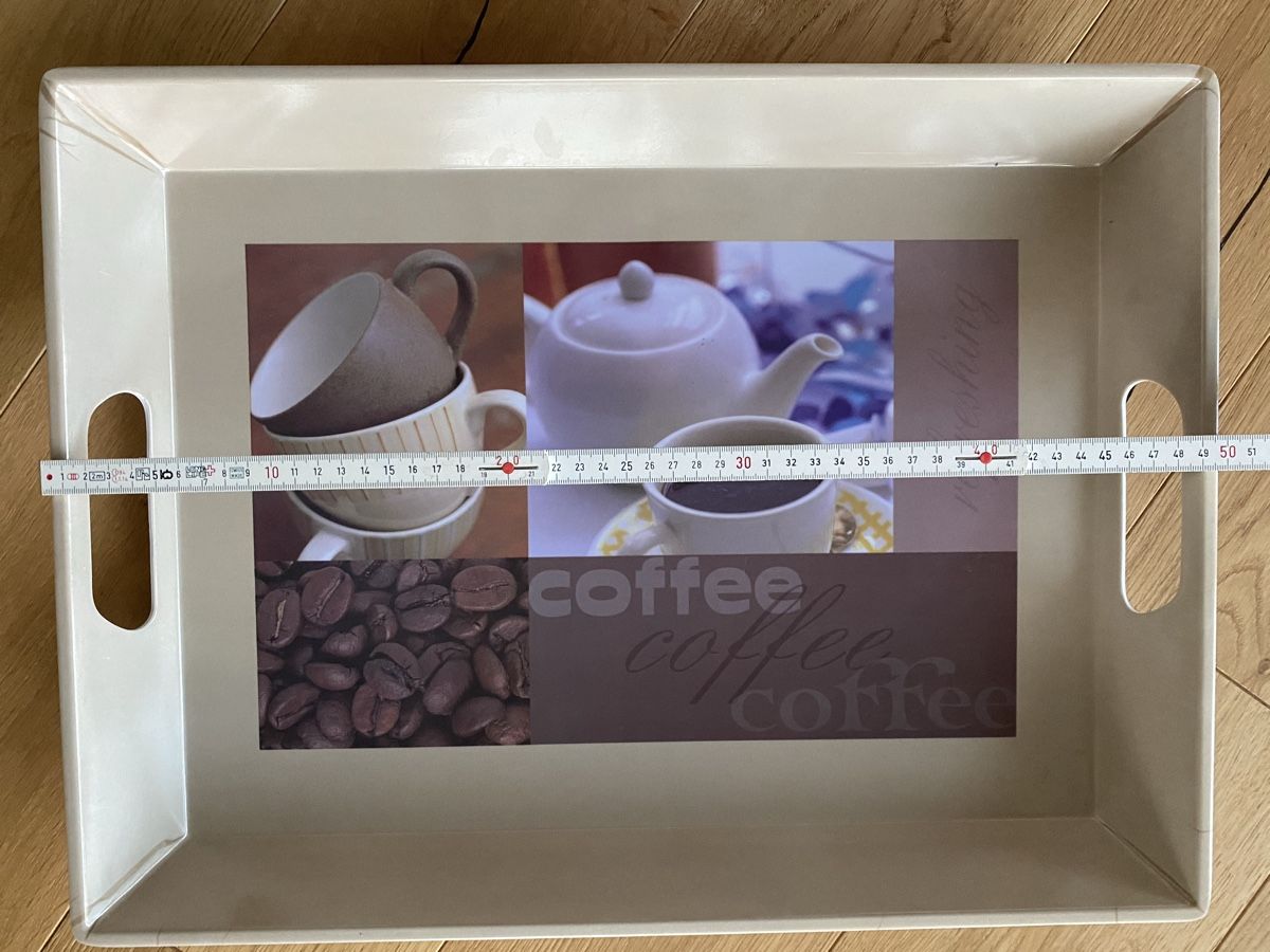 Piatti di portata: Serviertablett mit Kaffeemotiv, 50x38cm – Nuovo (secondo la descrizione) da Sissach venduto da 6662weltenbummler 3