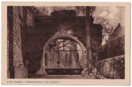 Burg Wildegg, Eingangsportal zum Burghof, um 1915
