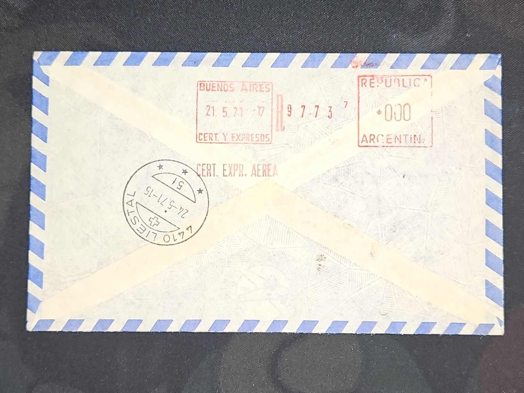 Tutti i francobolli: CL24 Enveloppe + Timbre Argentine 1971 – Usato da Cousset venduto da Patrick_Collections 1