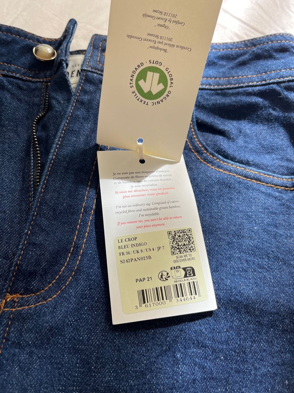Sezane Jeans: Jean Le Crop Sézane 36 – Neu und originalverpackt aus Zürich von ale_5cyj 2