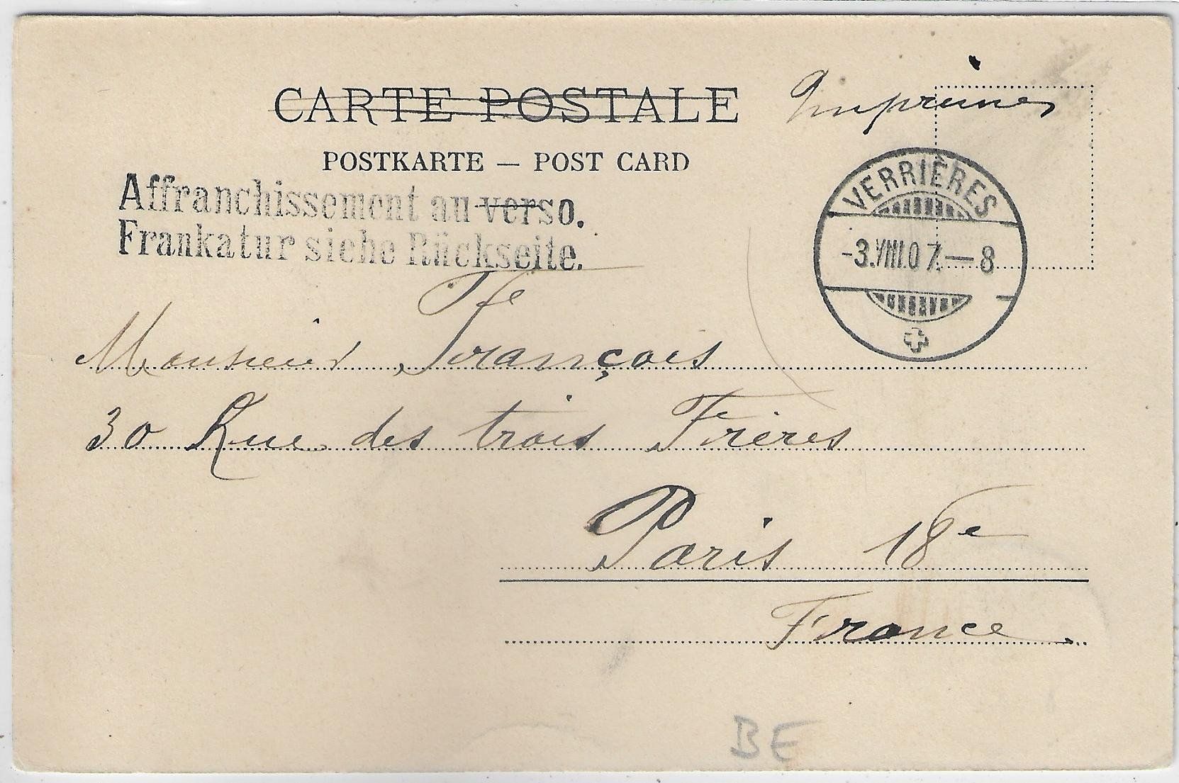 Cartoline postali: Neuveville - Vue generale – Usato da Ettingen venduto da Kartenplanet 1